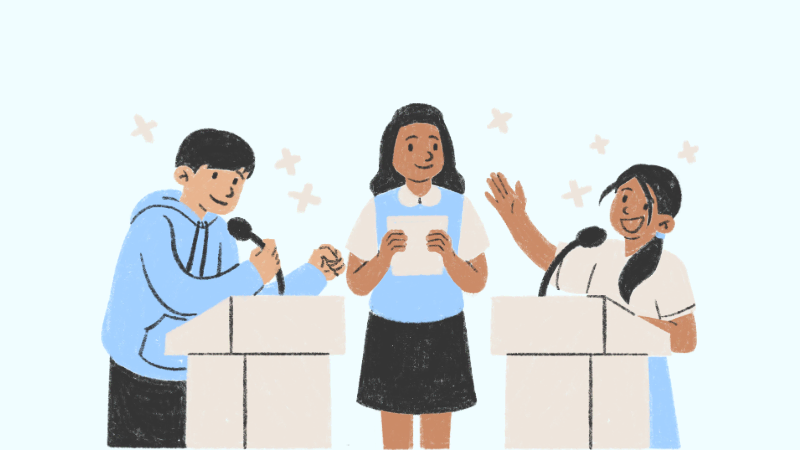 Teacher managing programs for organization representing jobs outside of school